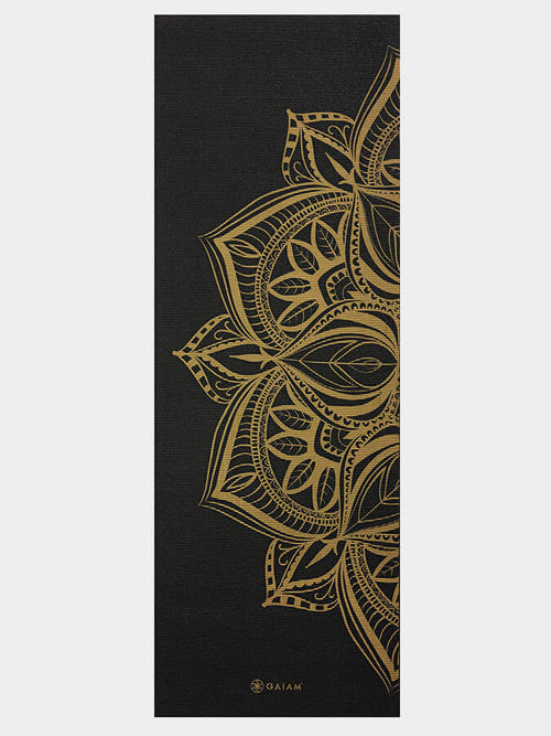 Gaiam Bronze Medallion Premium Metallic Yoga Mat 6mm